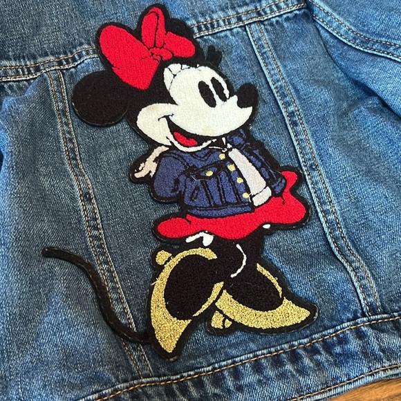 *SOLD* Girls BaBy Gap Disney Minnie Mouse Denim Jacket - Picture 2 of 4